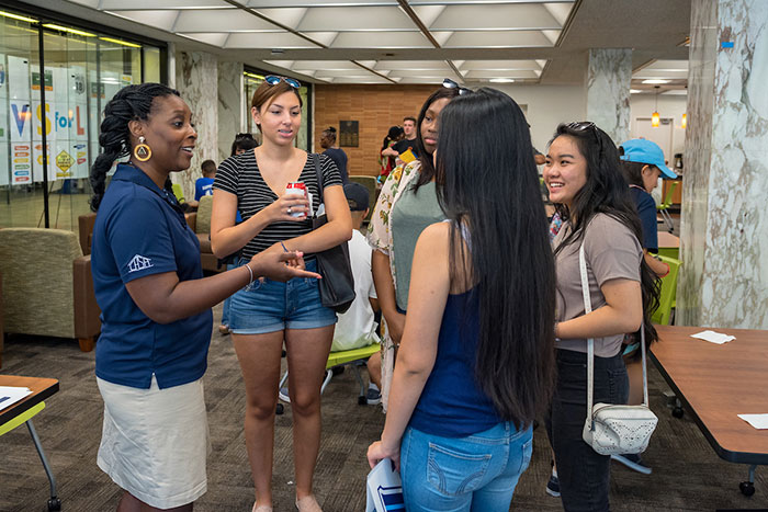 CASA students and staff speaking