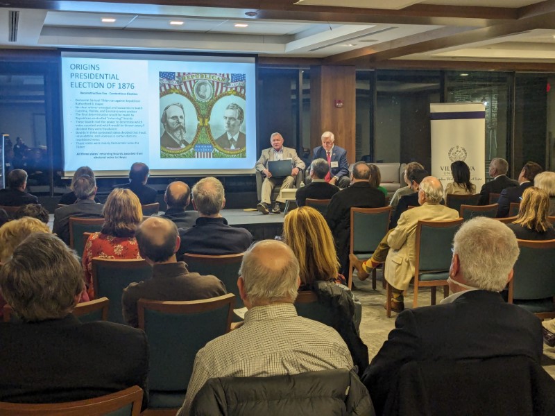 photo from Defending Democracy event in February 2024