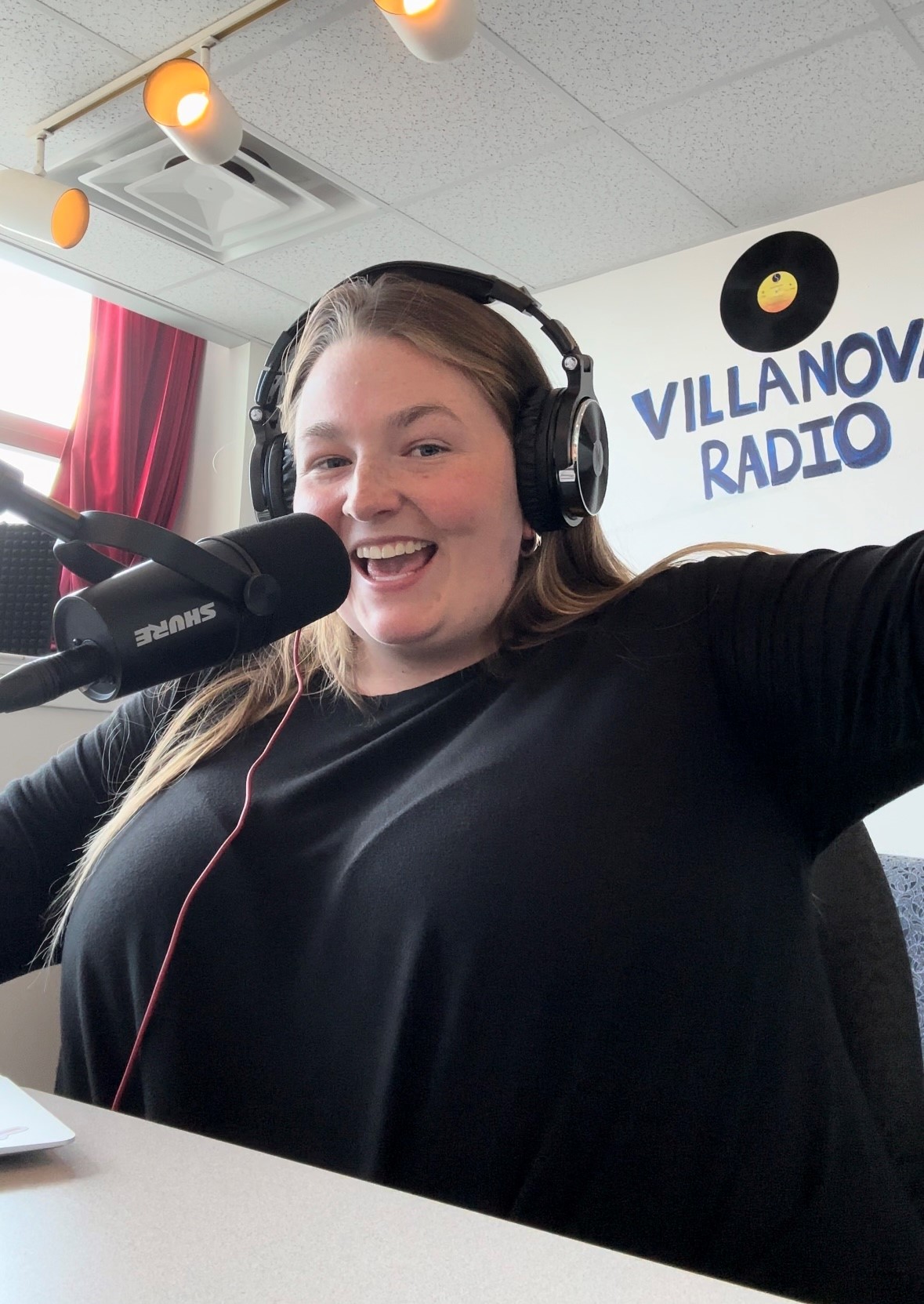 Bella Cipresso at the radio station